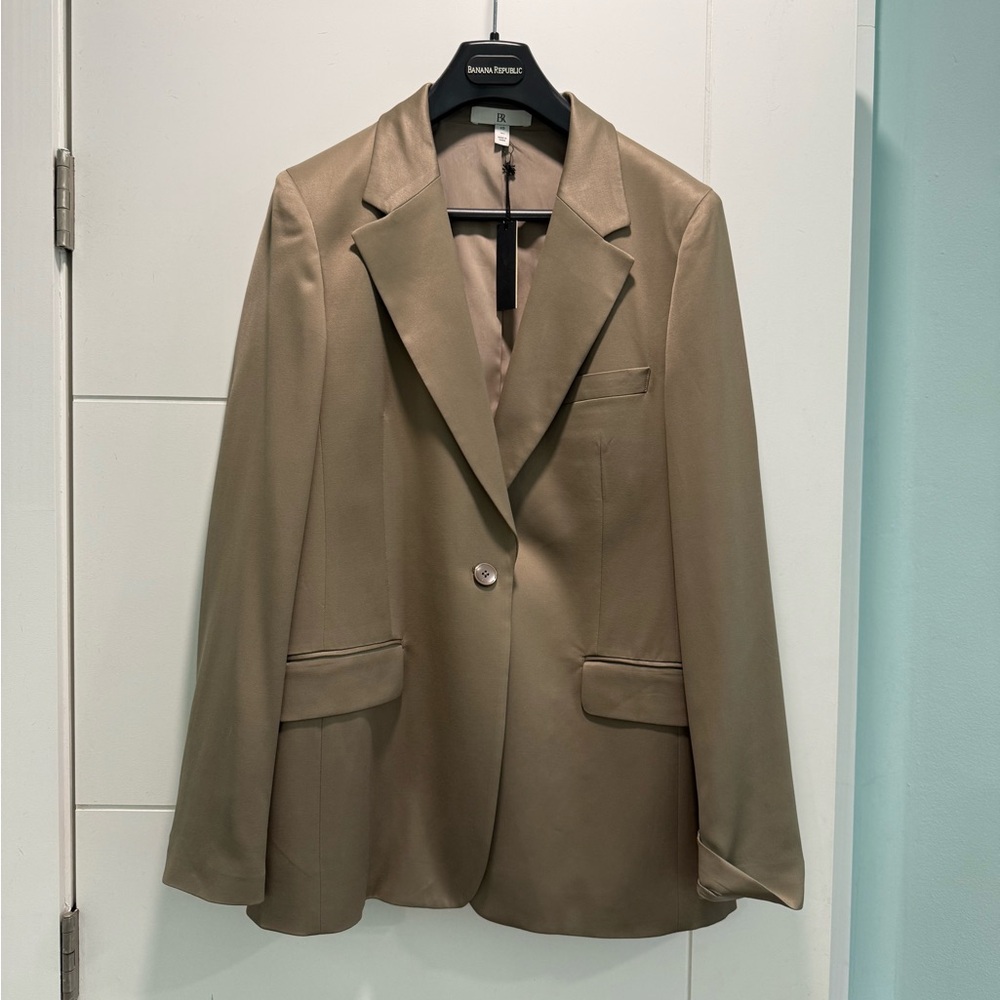 Banana Republic Tan Blazer Modern Tailored Jacket